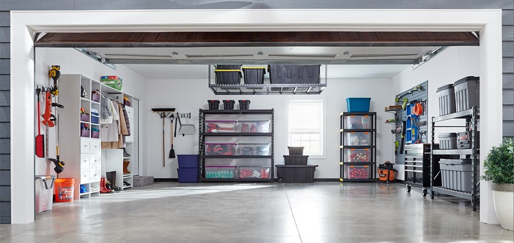 Picture of an organized garage